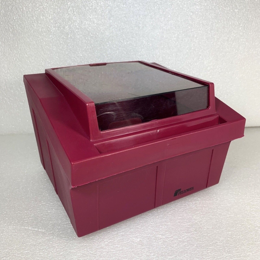 Vintage Fellowes 90111 Red Multi-Media Disk Storage‎ Tray Floppy Holder